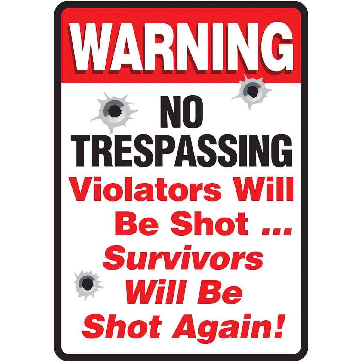 No Trespassing Metal Sign ABC Distributors Inc 