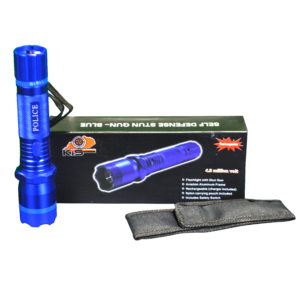 Blue Police Flash Light Taser