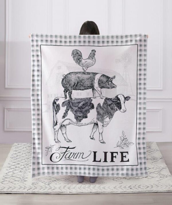 Farm Life Throw Blanket