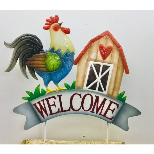 31" Rooster Welcome