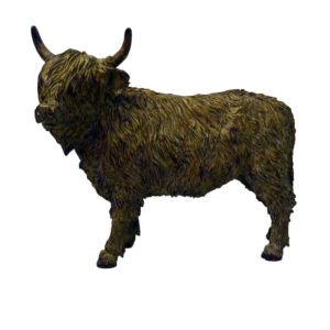 14" Gray Highland Cow