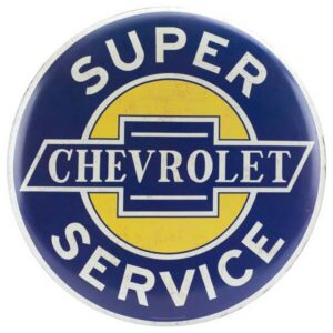 24" Chevrolet Round Metal Sign