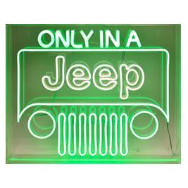 20" Jeep Acrylic Neon Sign