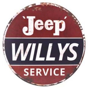 31" Jeep Metal Sign